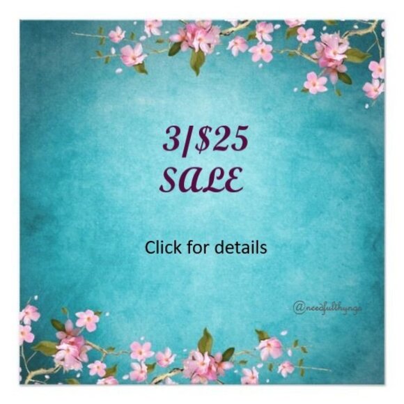 Other - Closed - 3/$25 SALE on any 3 Specially Marked Items